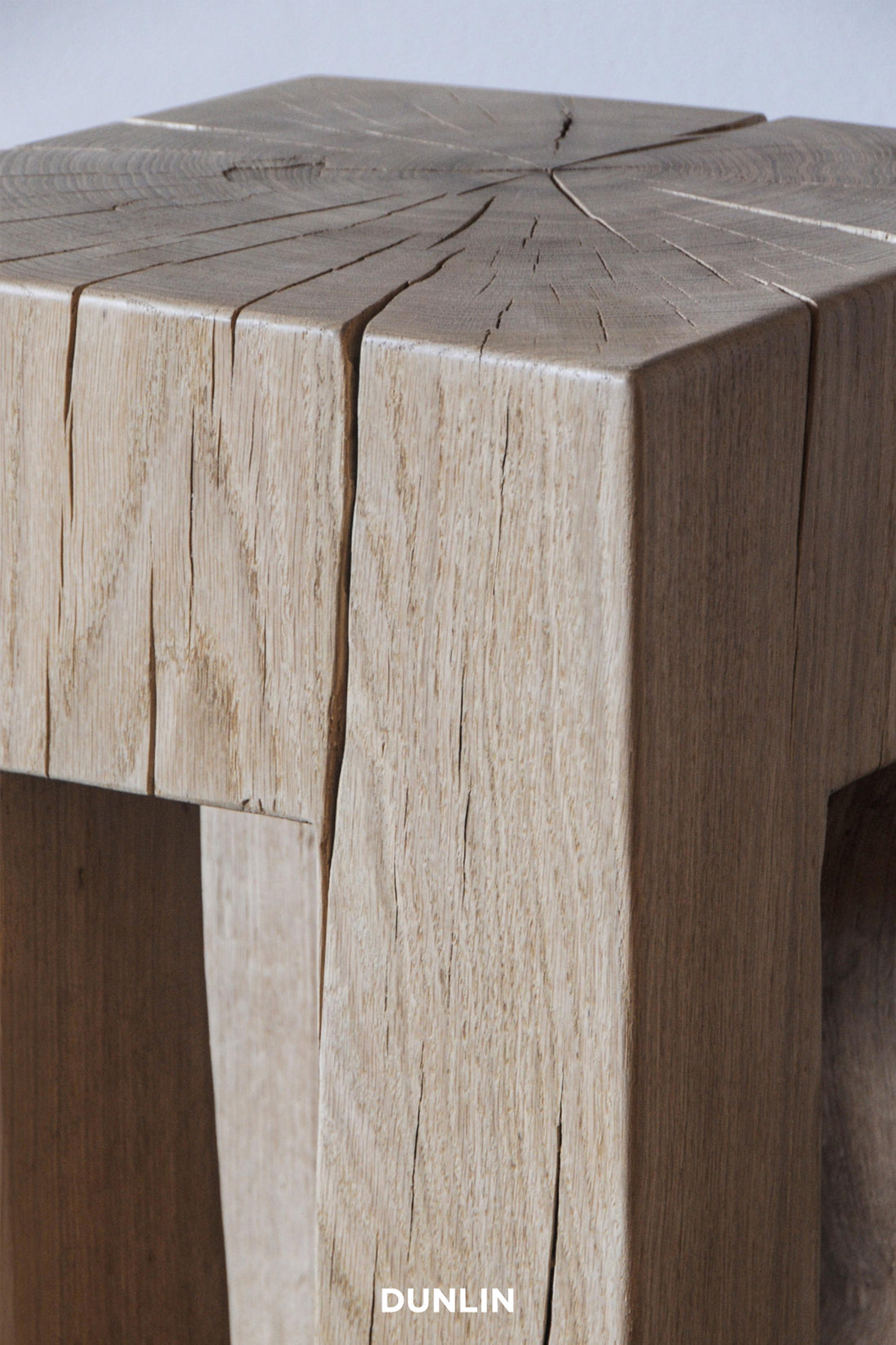 Carved Oak Side Table by Rose Uniacke at Dunlin