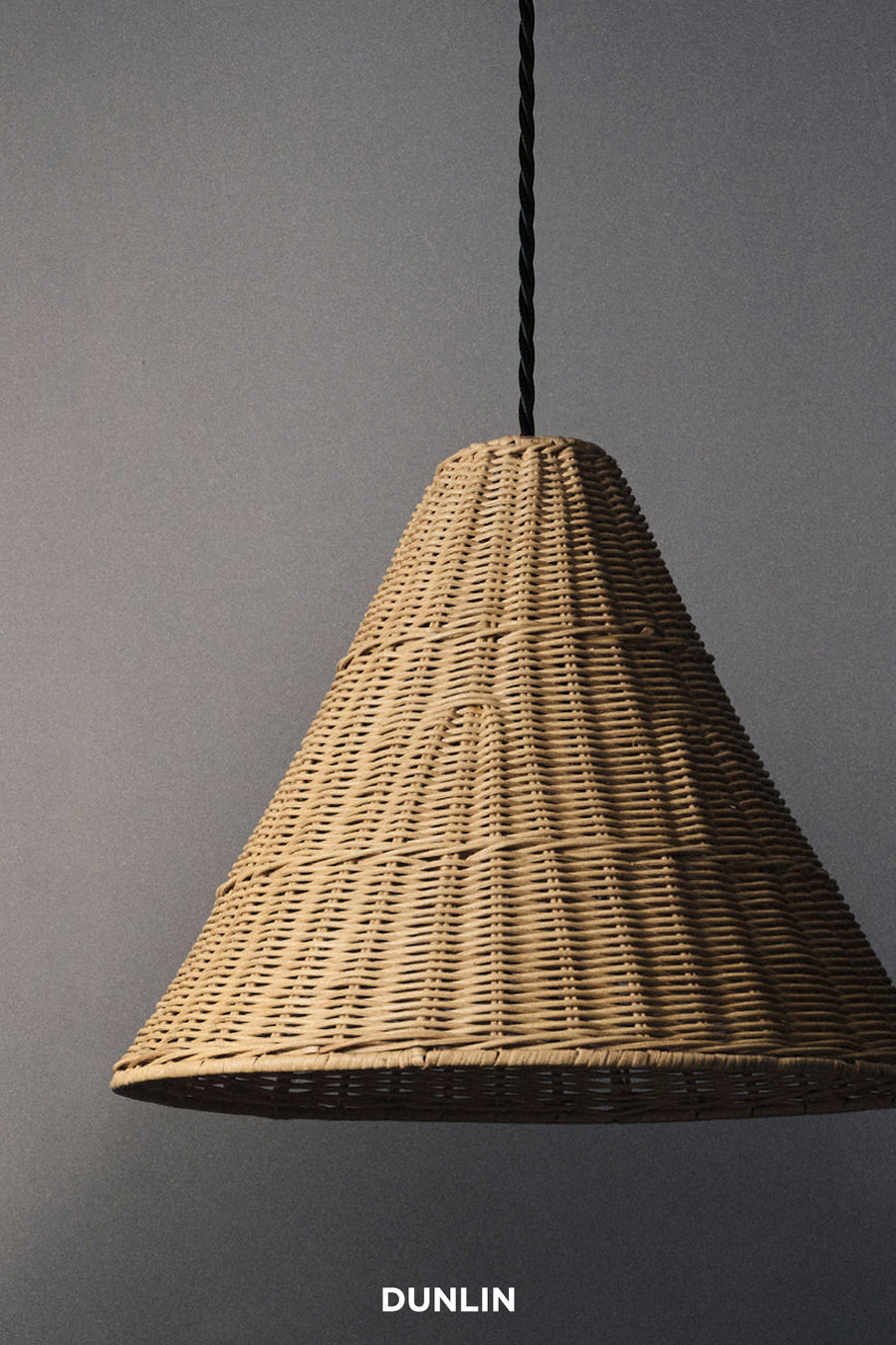 DUNLIN Dante Cone Rattan Pendant Light – Dunlin Home