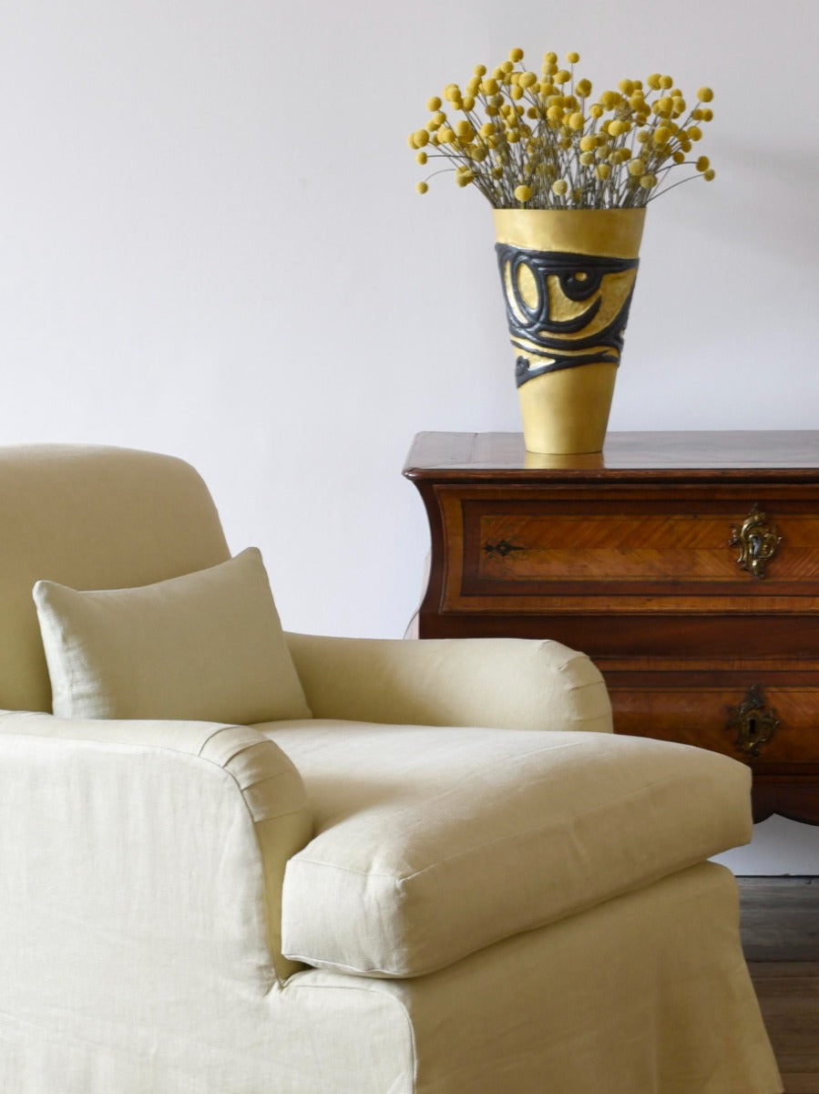 Mid Weight Linen in Polenta