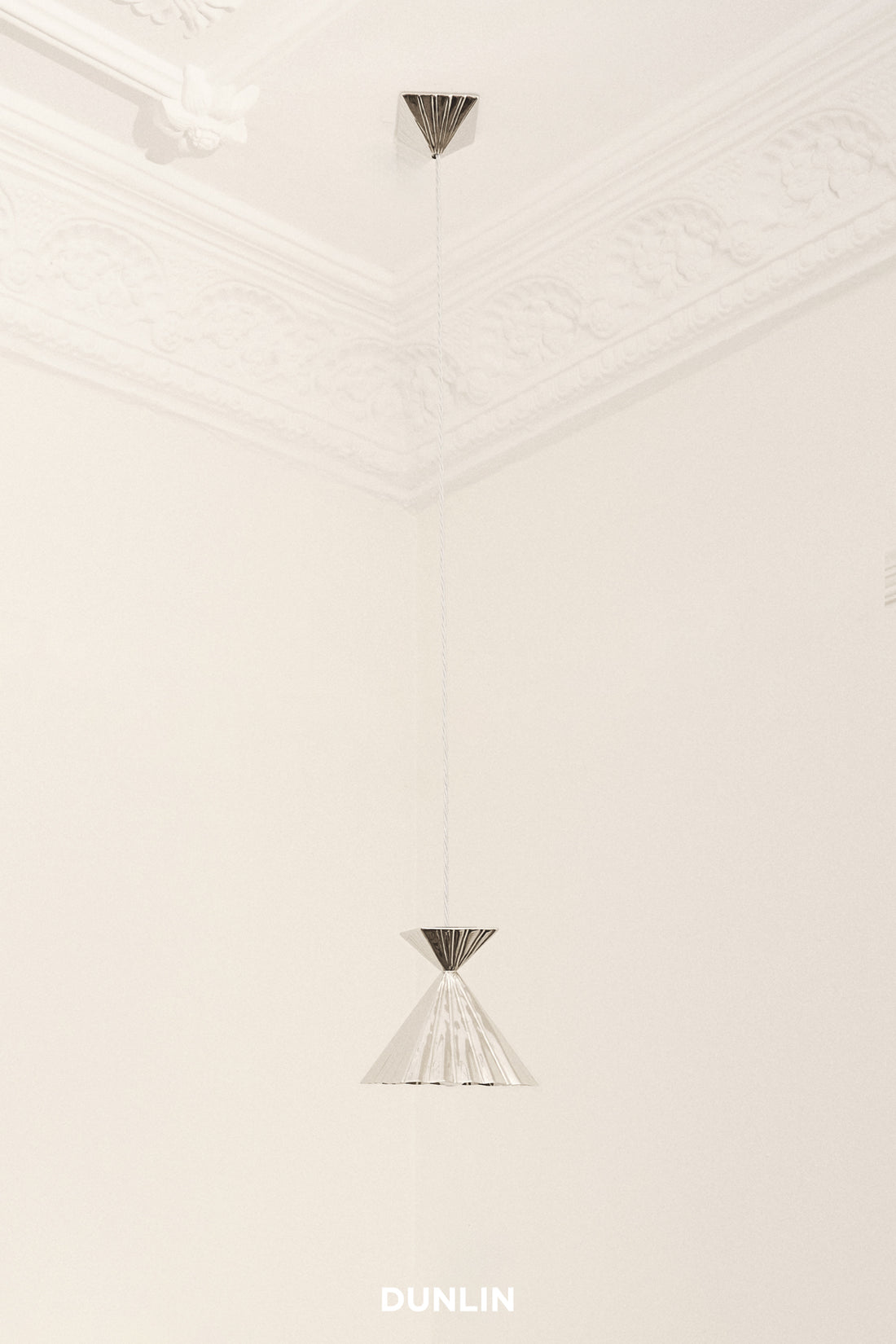 HK14 Pendant Light, Nickel Plated Brass