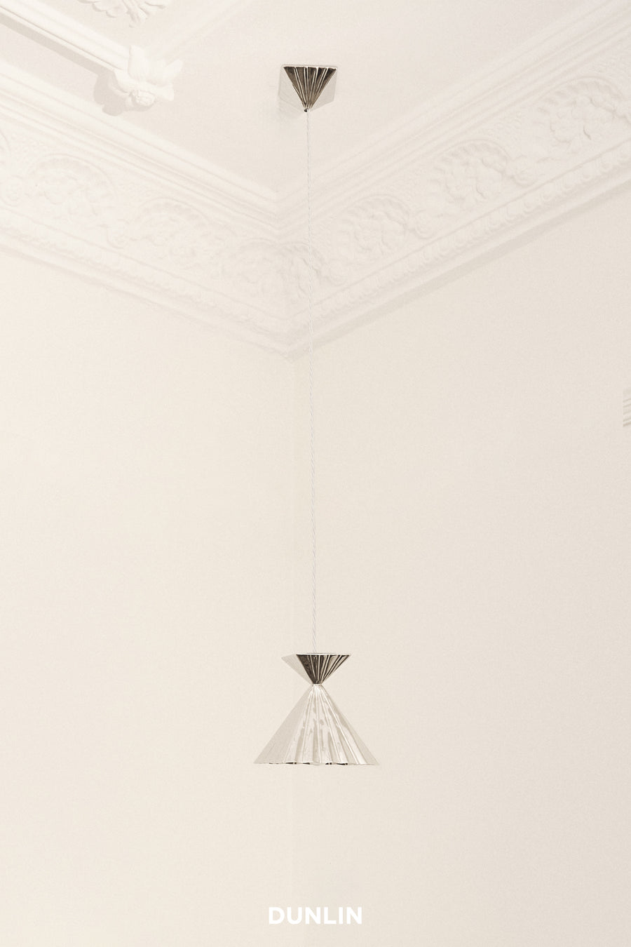 HK14 Pendant Light, Nickel Plated Brass