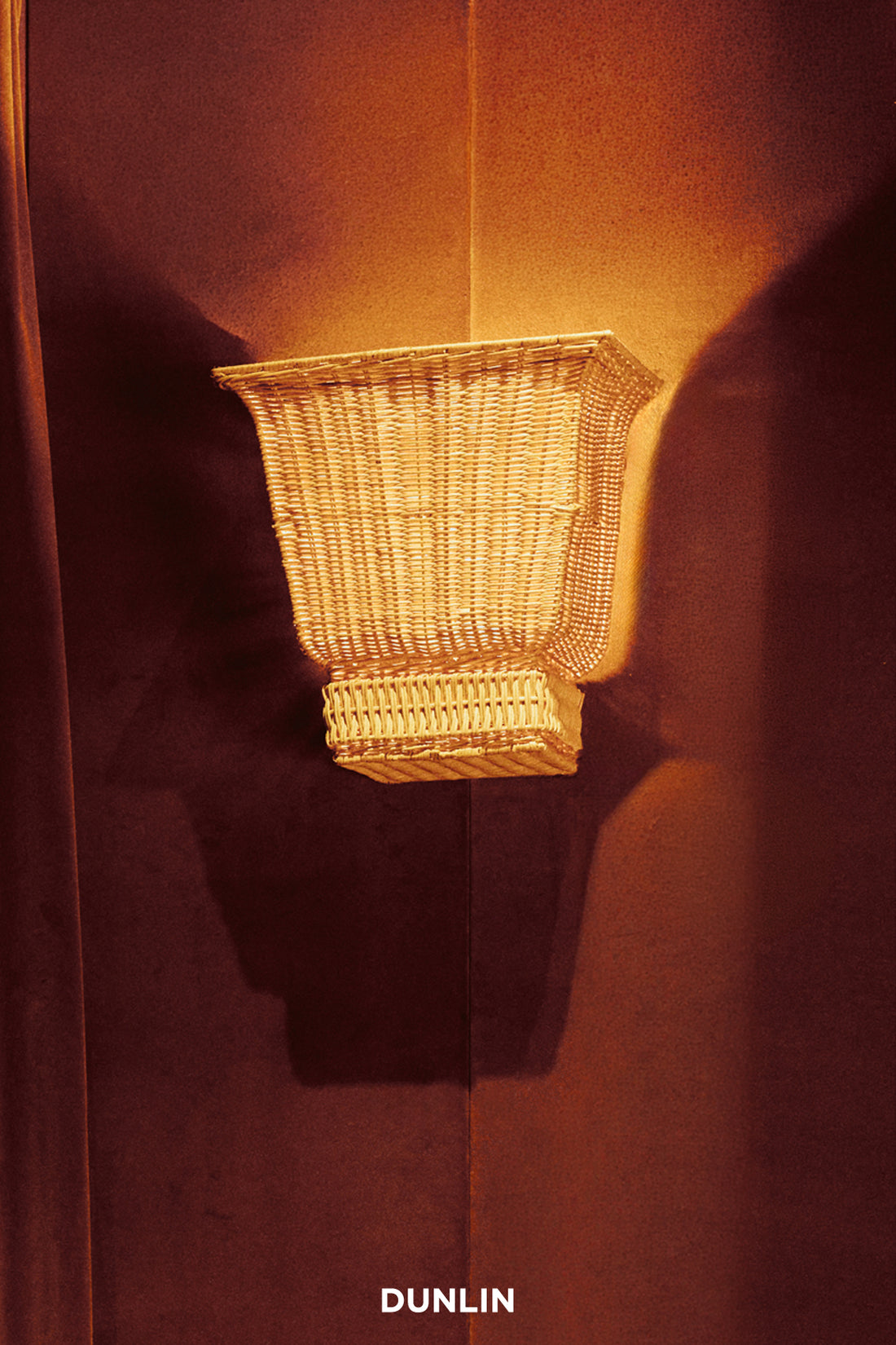 DUNLIN Jacques Rattan Sconce