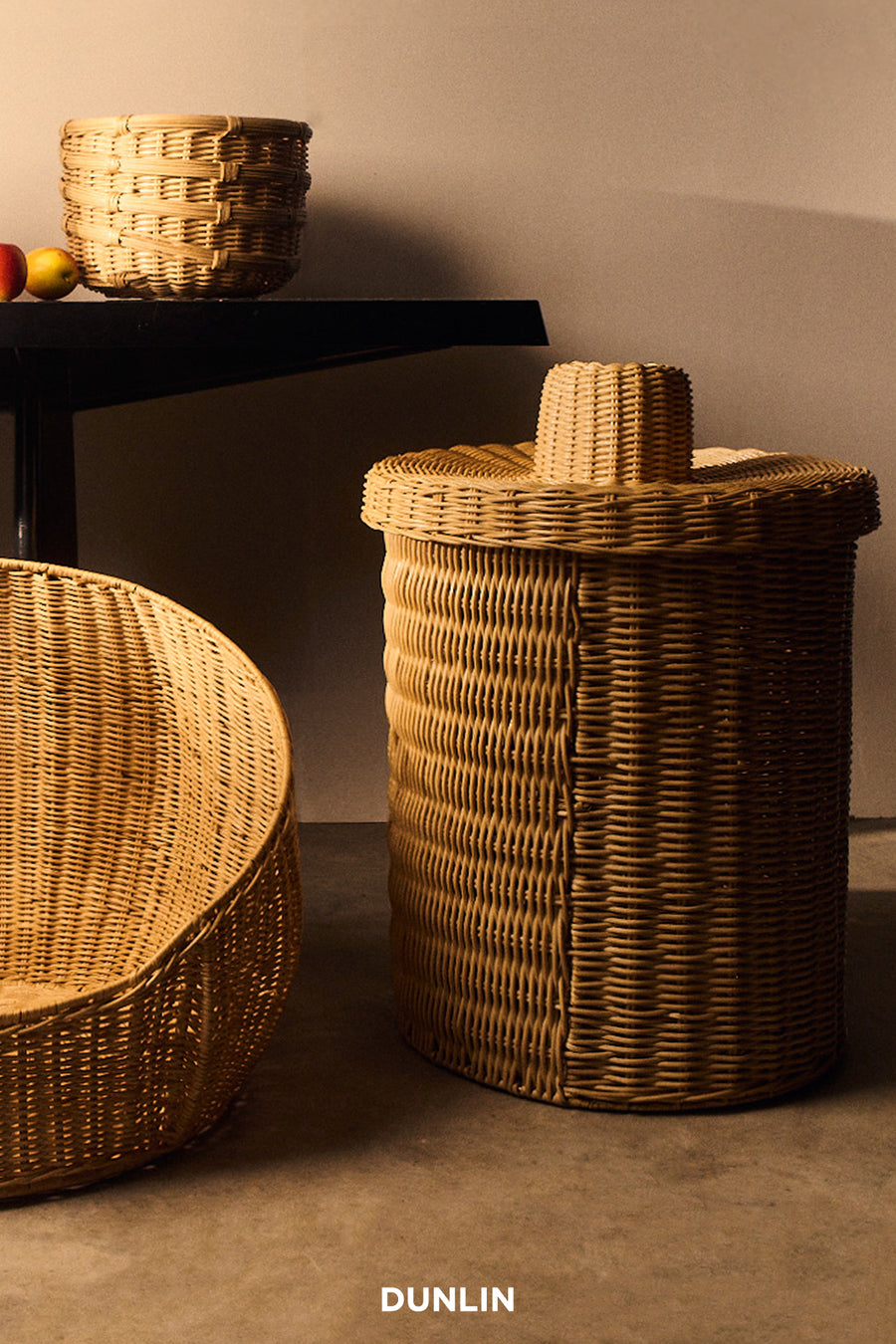 Cowboy Basket with Lid, Large by J'Jute