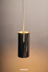 DUNLIN Mott St Pendant Light, Blackened Brass