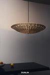 DUNLIN Piero Rattan Ceiling Light, Large