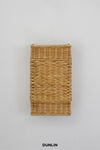 DUNLIN Wide Rattan Sconce