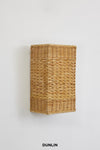 DUNLIN Wide Rattan Sconce