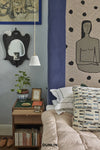Beata Heuman Original BTC Bone China Alma Pendant Light White in bedroom