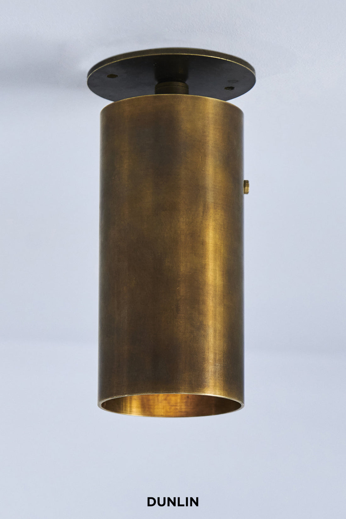 DUNLIN Spruce St Spot Light Tarnished Raw Brass