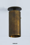 DUNLIN Spruce St Spot Light Tarnished Raw Brass