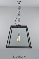 Mercer St. Large Triangular Pendant, Outdoor