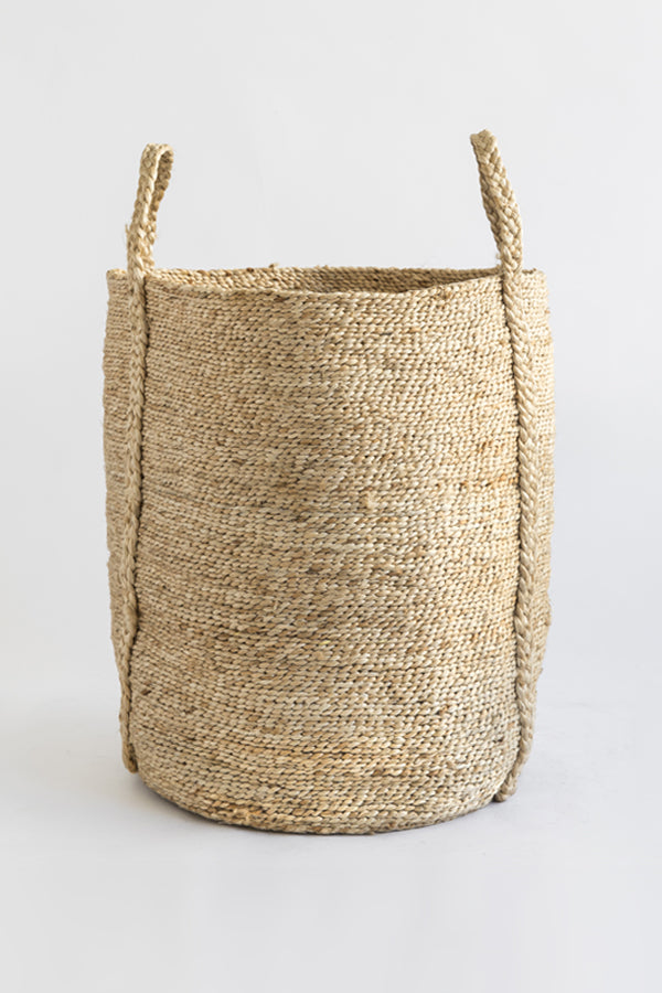 J'Jute Bazar Tall Jute Basket - Natural