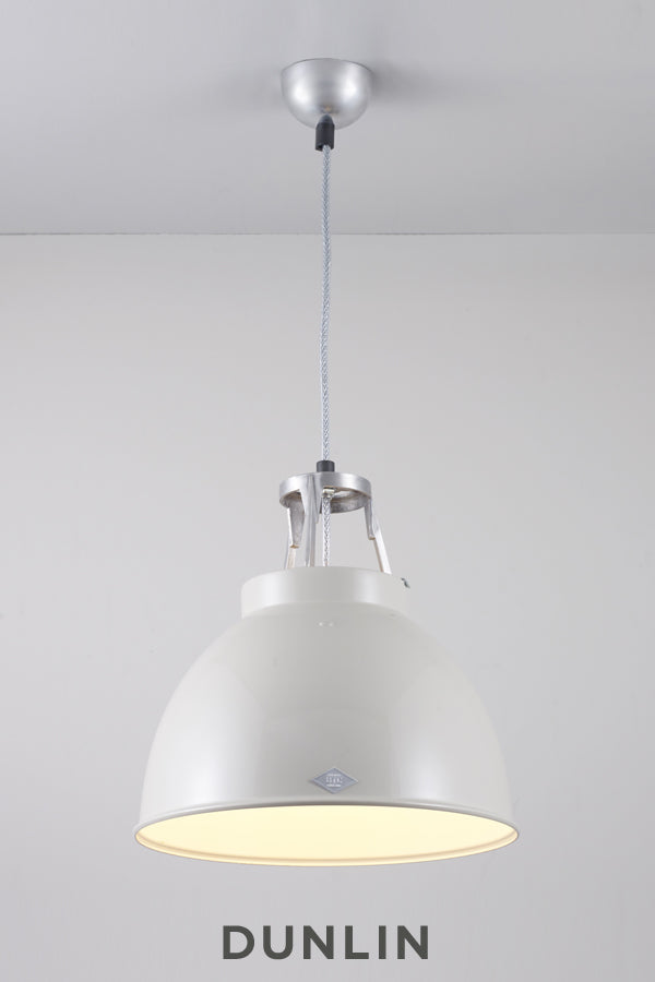 Titan 1 Pendant Light. Putty Grey – Dunlin Home