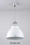 Titan 1 Pendant Light. White