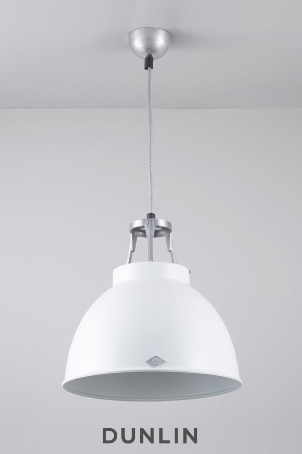 Titan 1 Pendant Light. White