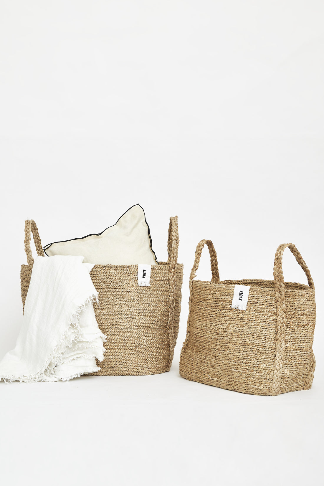 J'Jute Maya Large jute laundry basket