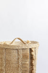 J'Jute Round Jute handled Basket Lid Top